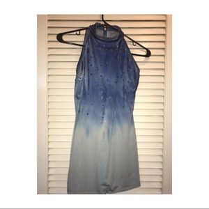 Watercolor biketard dance costume